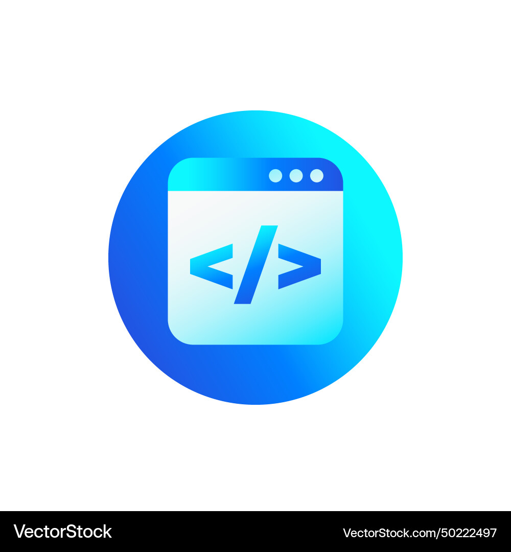 Coding or code icon vector image