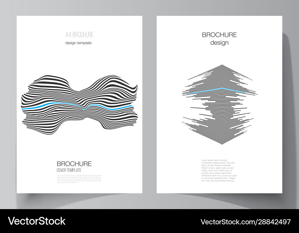 Layout a4 format modern Vector Image
