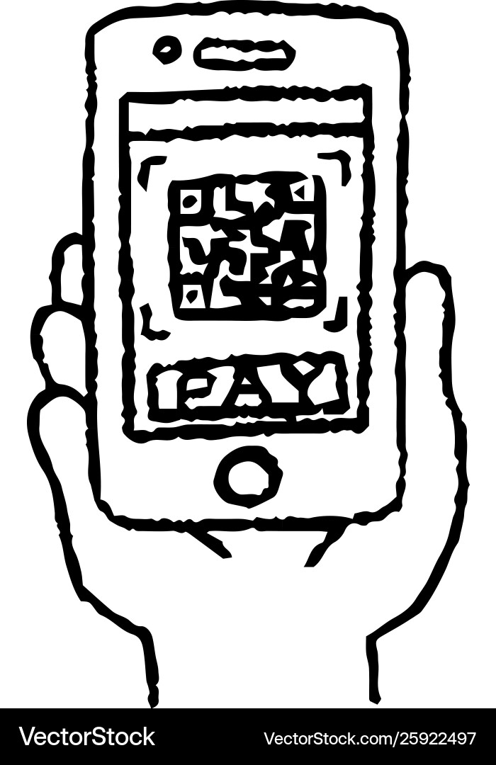 Monochrome analog-style man using smartphone Monochrome analog-style man using smartphone Vector Image