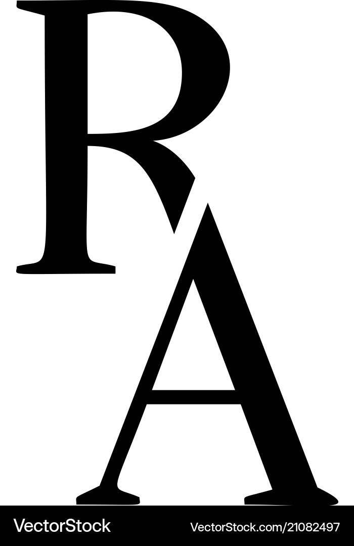 Monogram R Logo Template vector image
