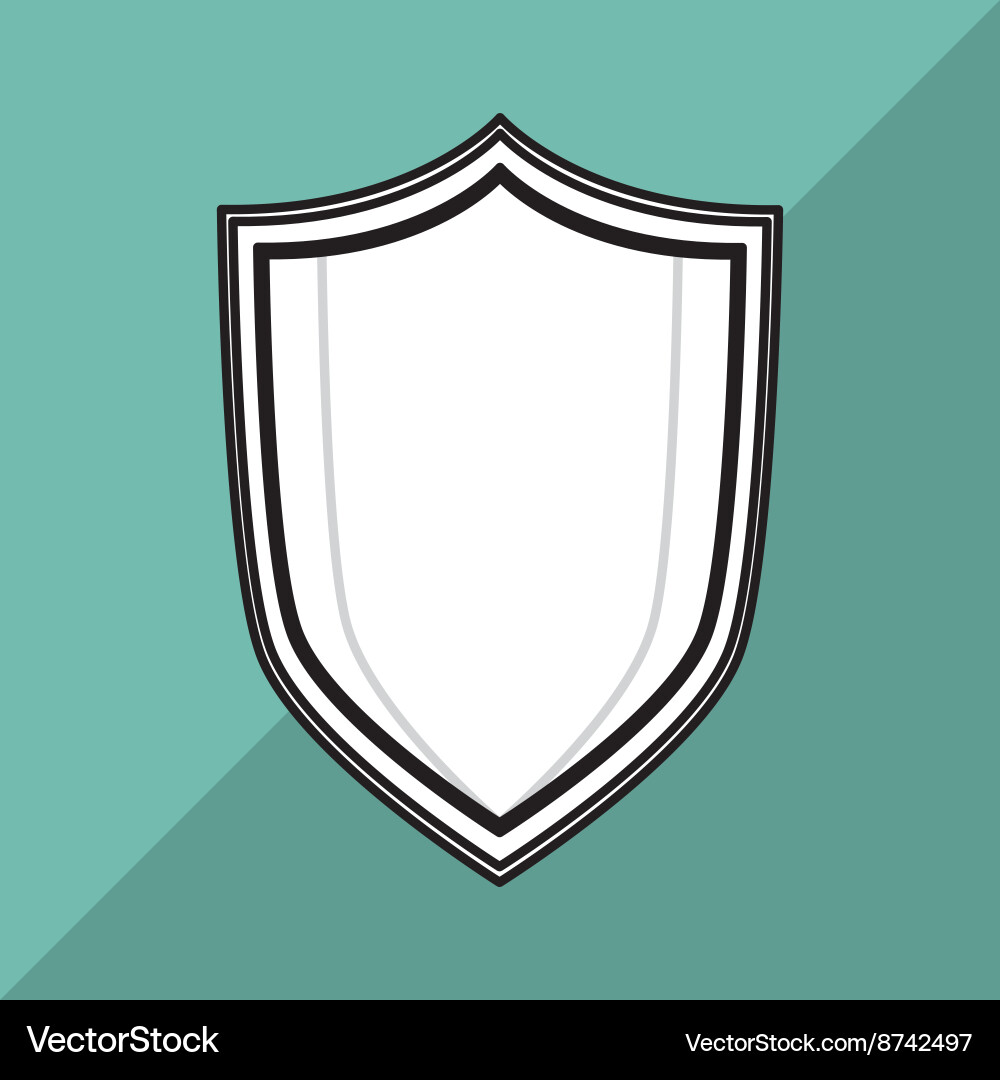 Security system shield concept warning vector image