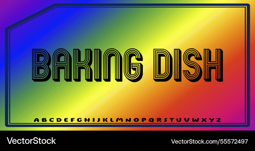 Text effects with editable colors and abstract Vector Image