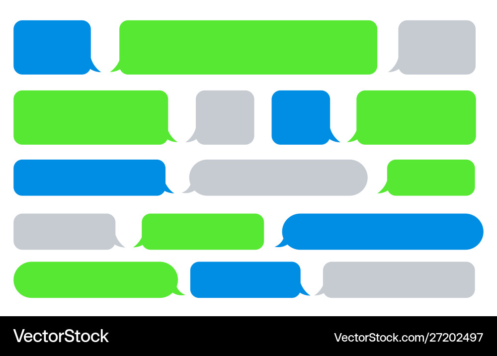 Text Message Bubbles vector image