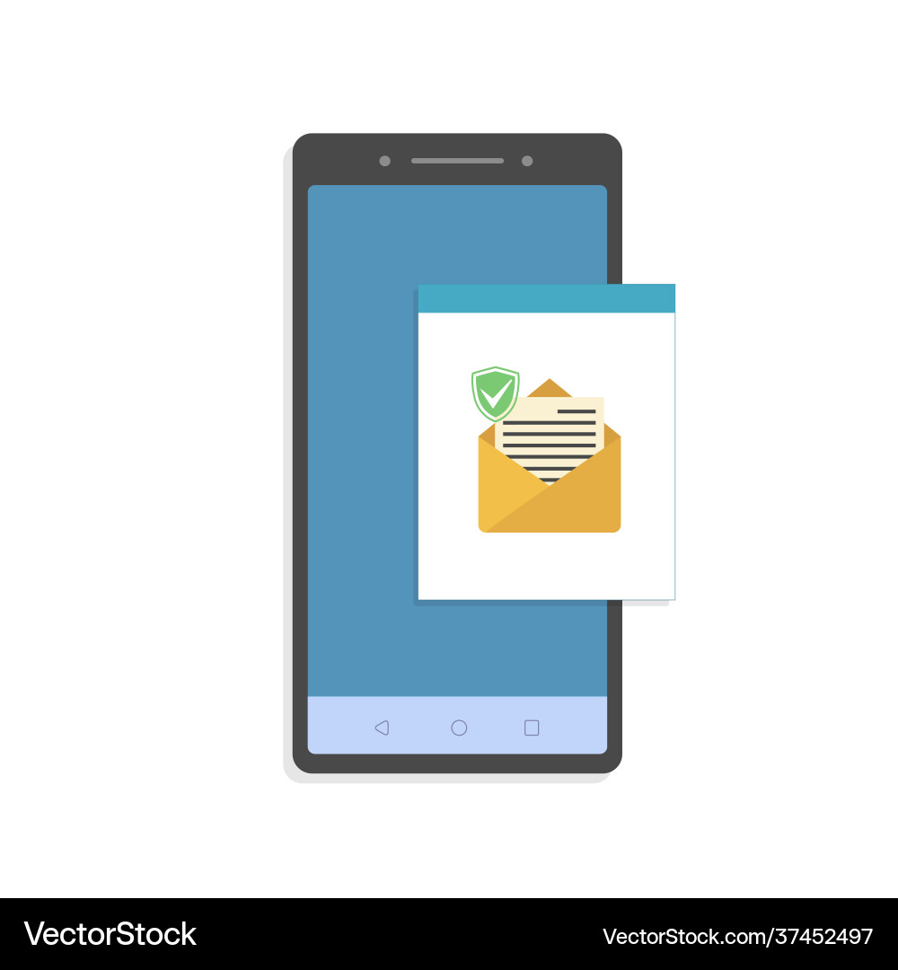 Unread email notification new message Unread email notification new message vector image