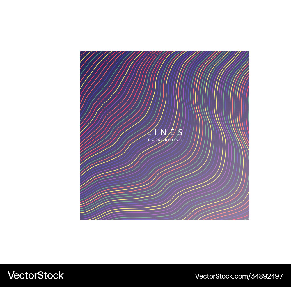 Wave lines pattern an abstract stripe background Vector Image