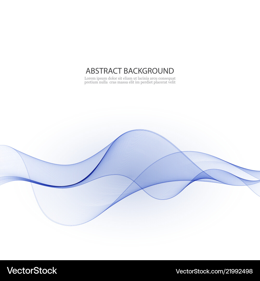 Abstract smooth color wave curve flow blue Abstract smooth color wave curve flow blue vector image