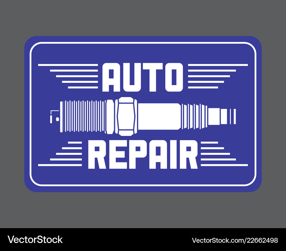 Automobil-Autoservice Automobil-Autoservice vektorbild