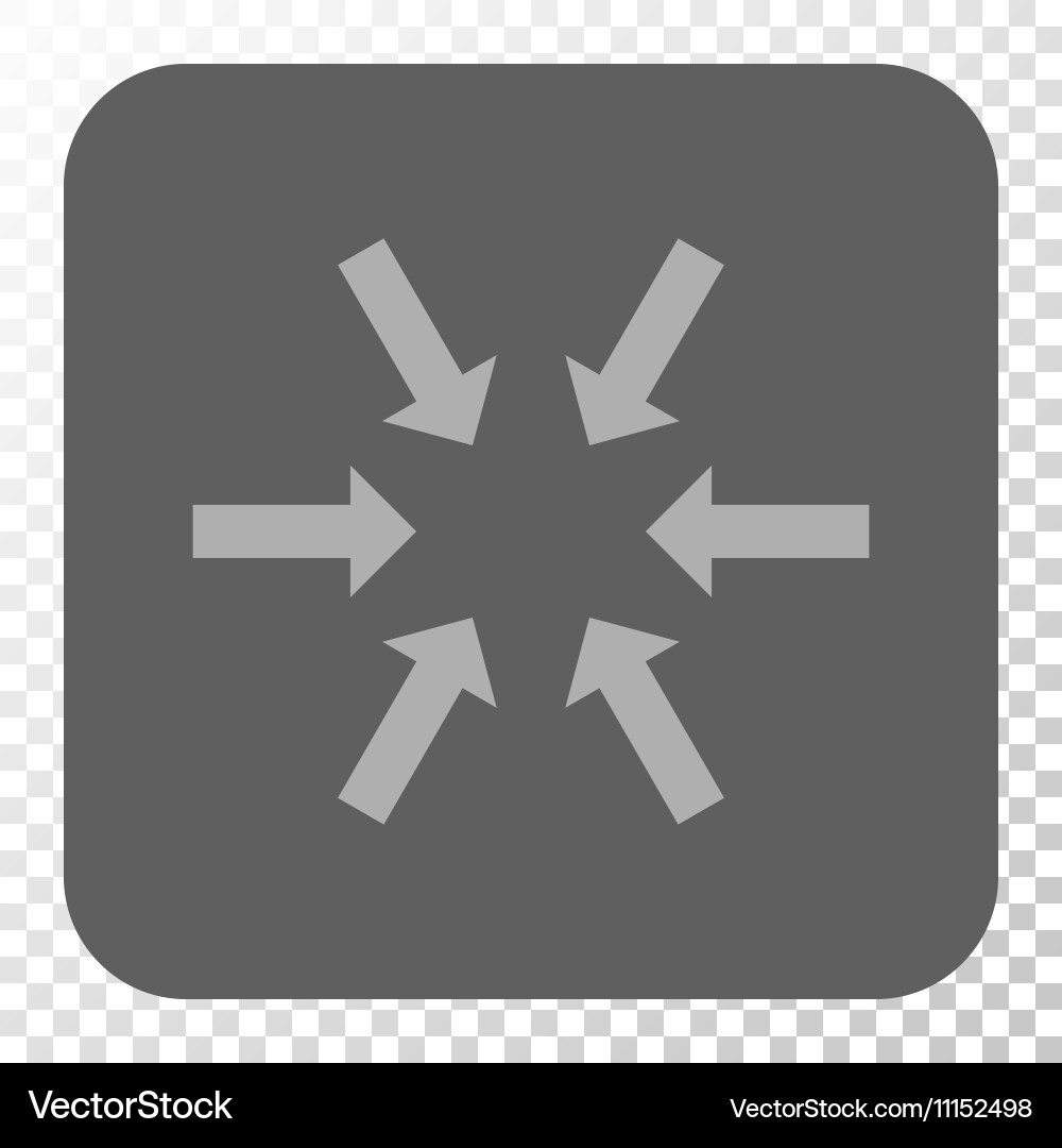 Compact arrows rounded square button vector image