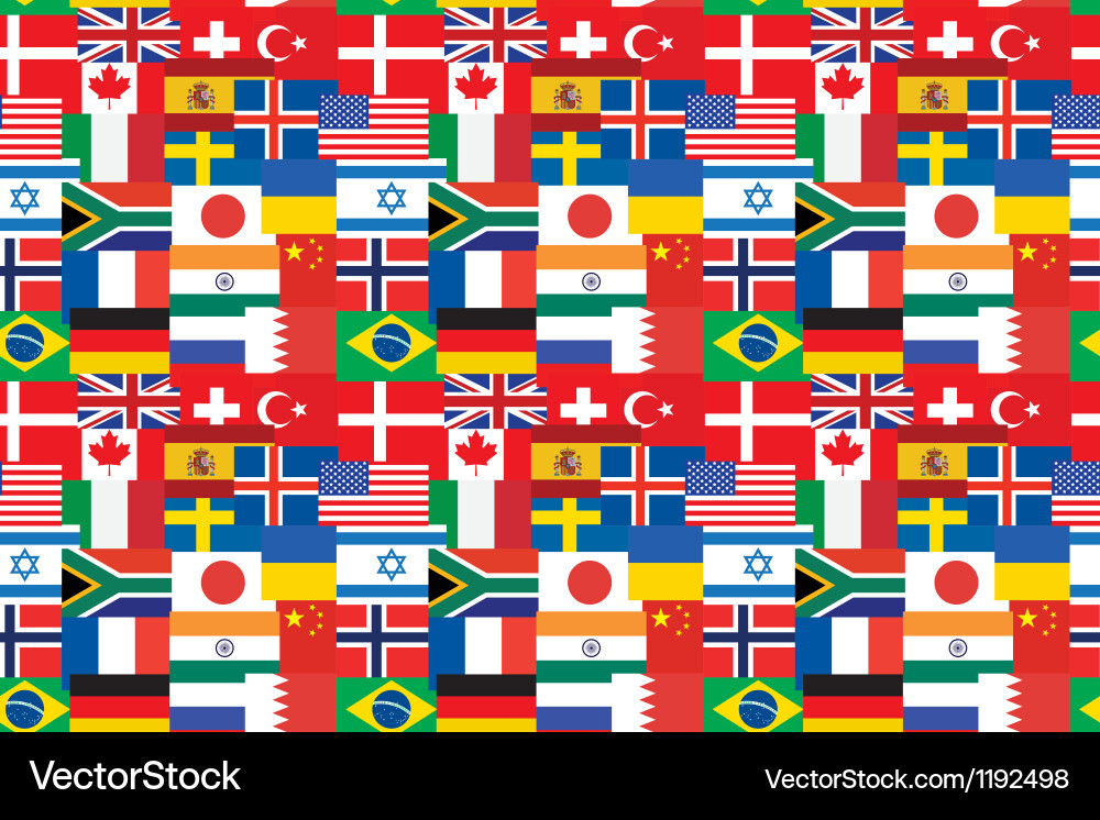 Flags pattern Vector Image