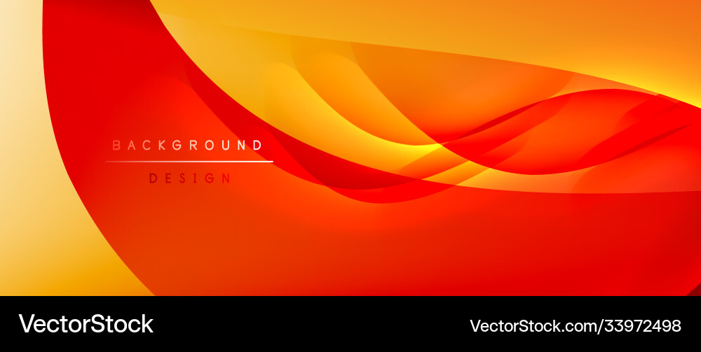 Fluid gradient waves with shadow lines and glowing Fluid gradient waves with shadow lines and glowing vector image