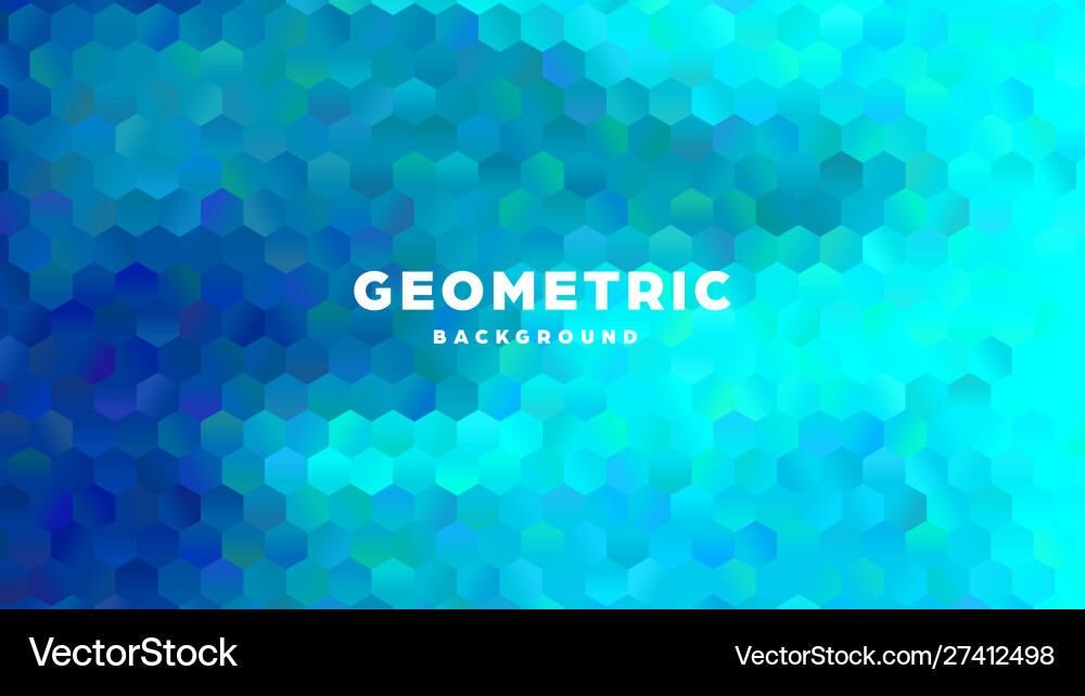 Hexagonal polygonal abstract background colorful Hexagonal polygonal abstract background colorful vector image