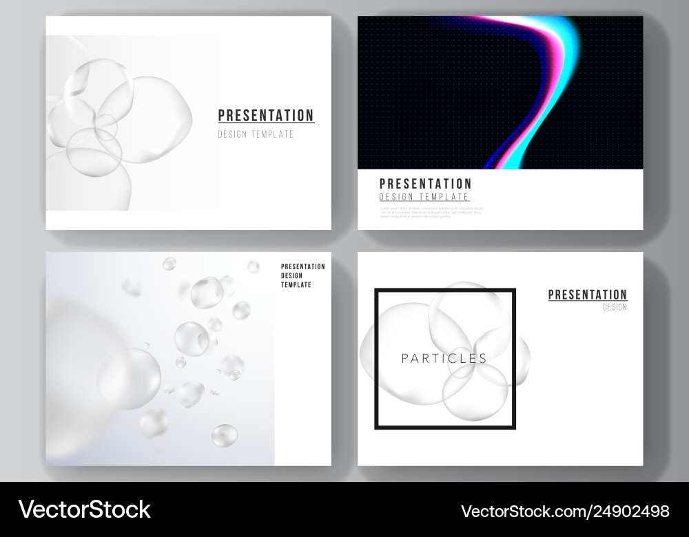 Layout presentation slides Layout presentation slides vector image