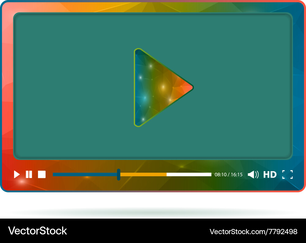 Web interface vector image