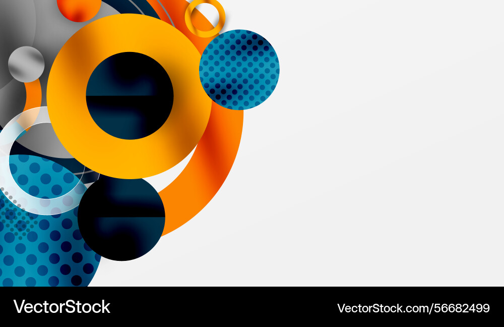 Abstract design features overlapping circles Abstract design features overlapping circles Vector Image
