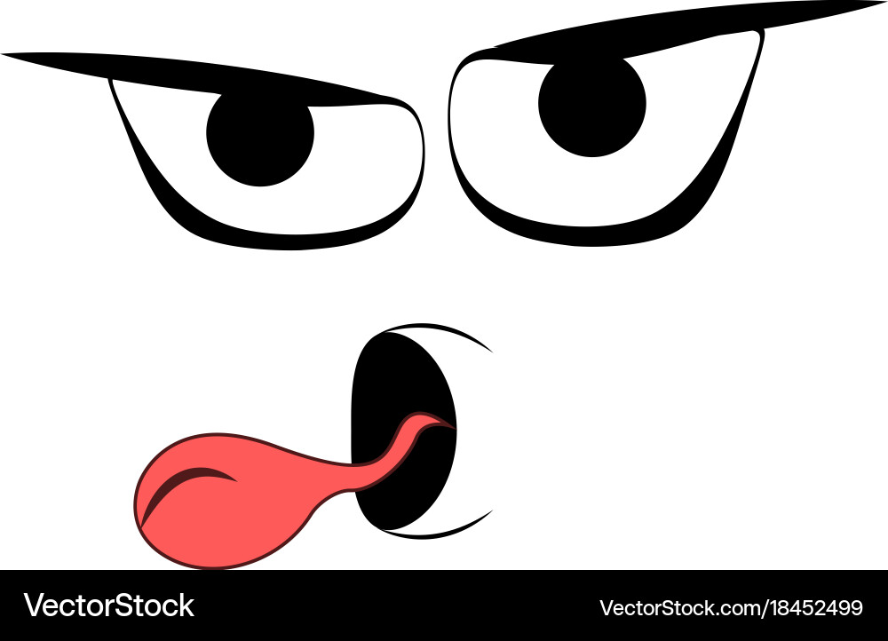 Abstract dumb expression Vector Image