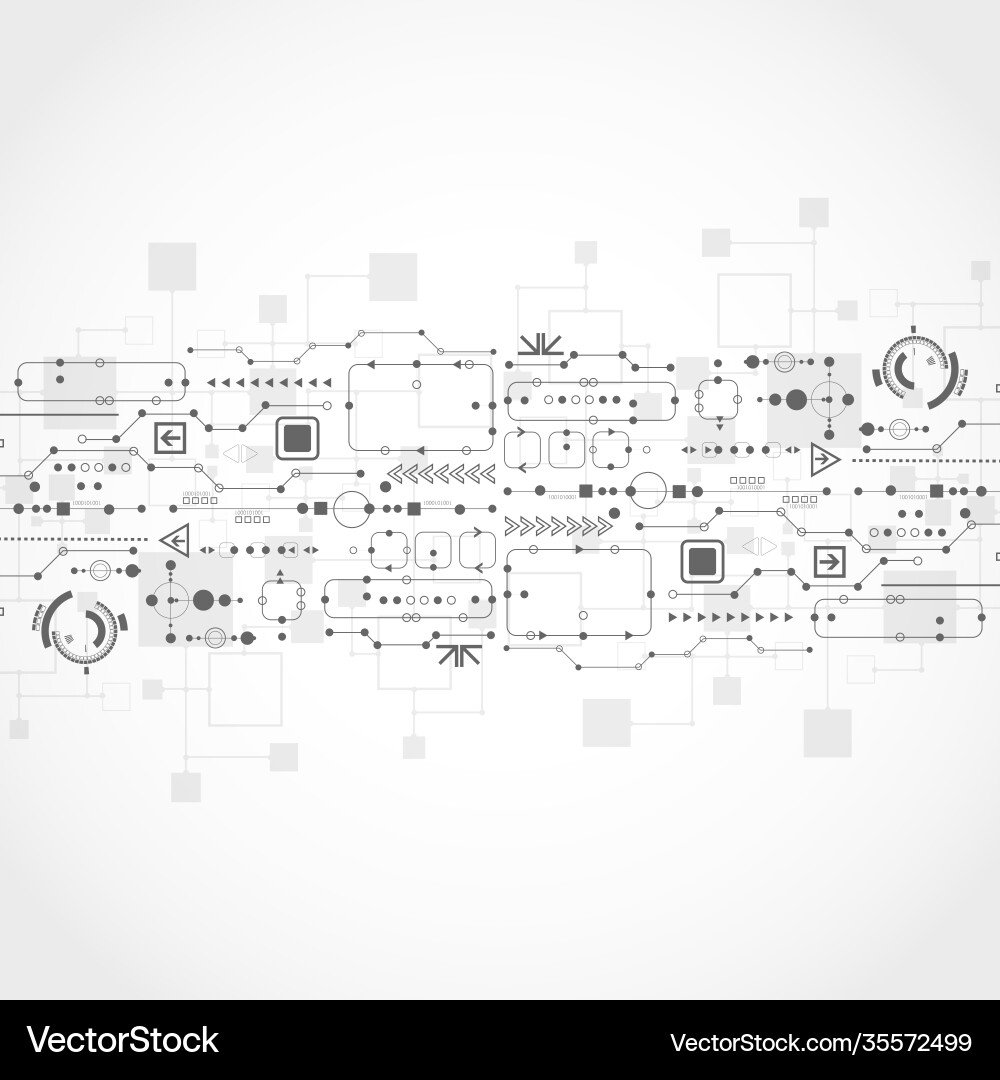 Abstract technological background with various Abstract technological background with various vector image