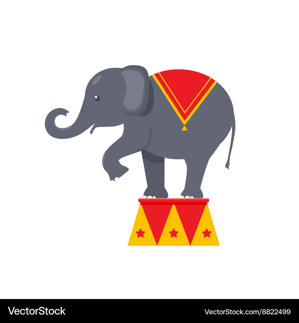 Circus elephant icon Royalty Free Vector Image