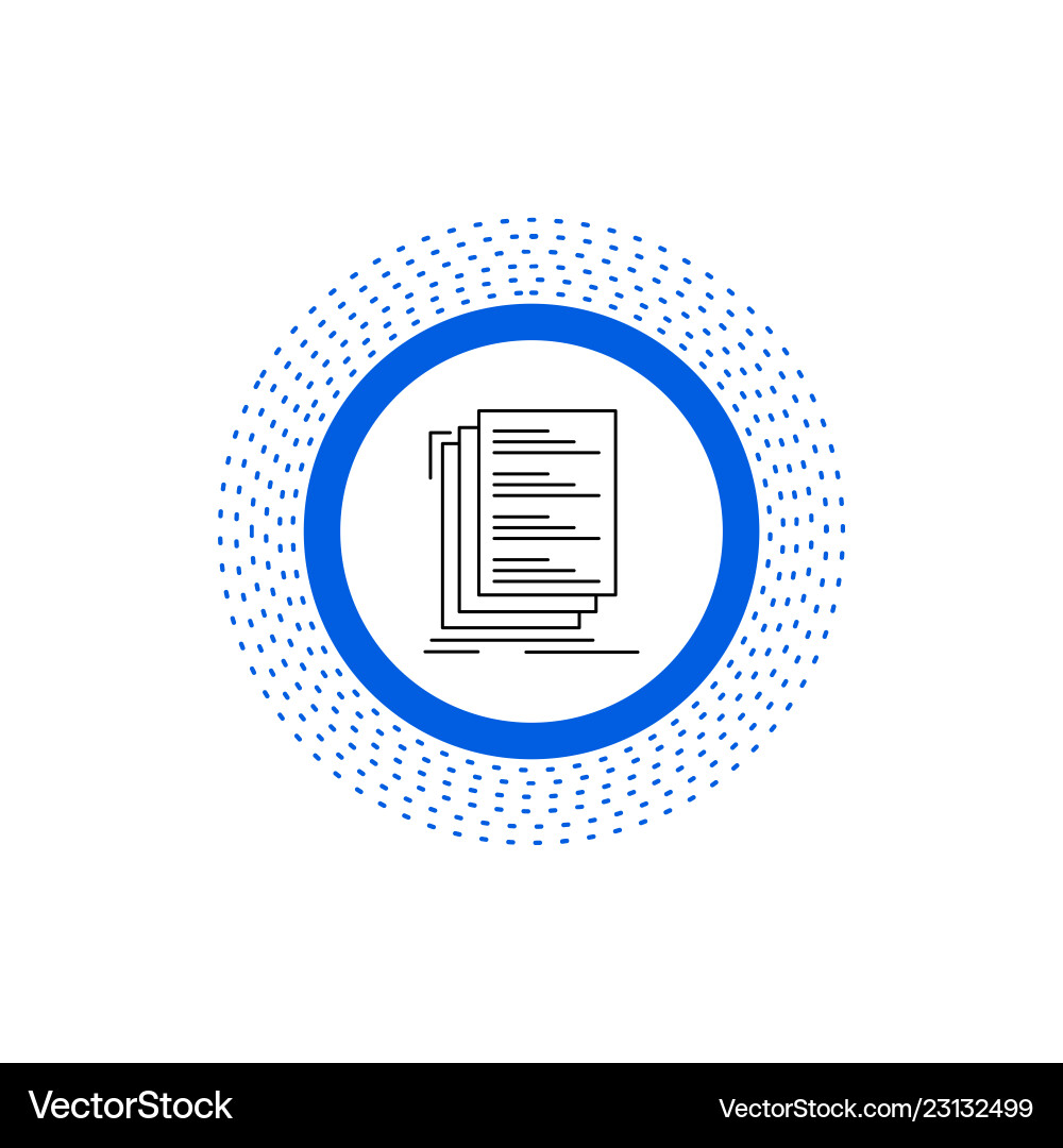 Code Files List Icon vector image