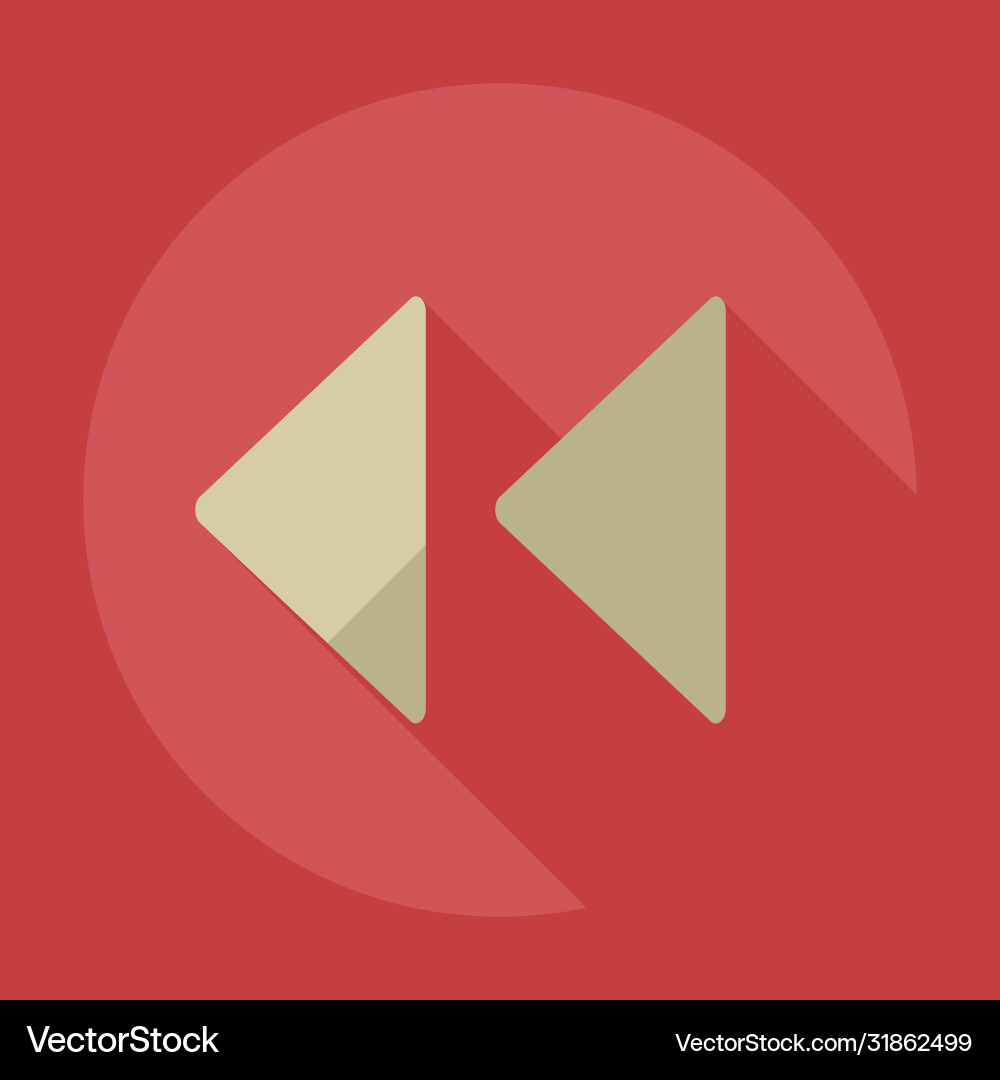 Flat modern design with shadow icon player Vector Image