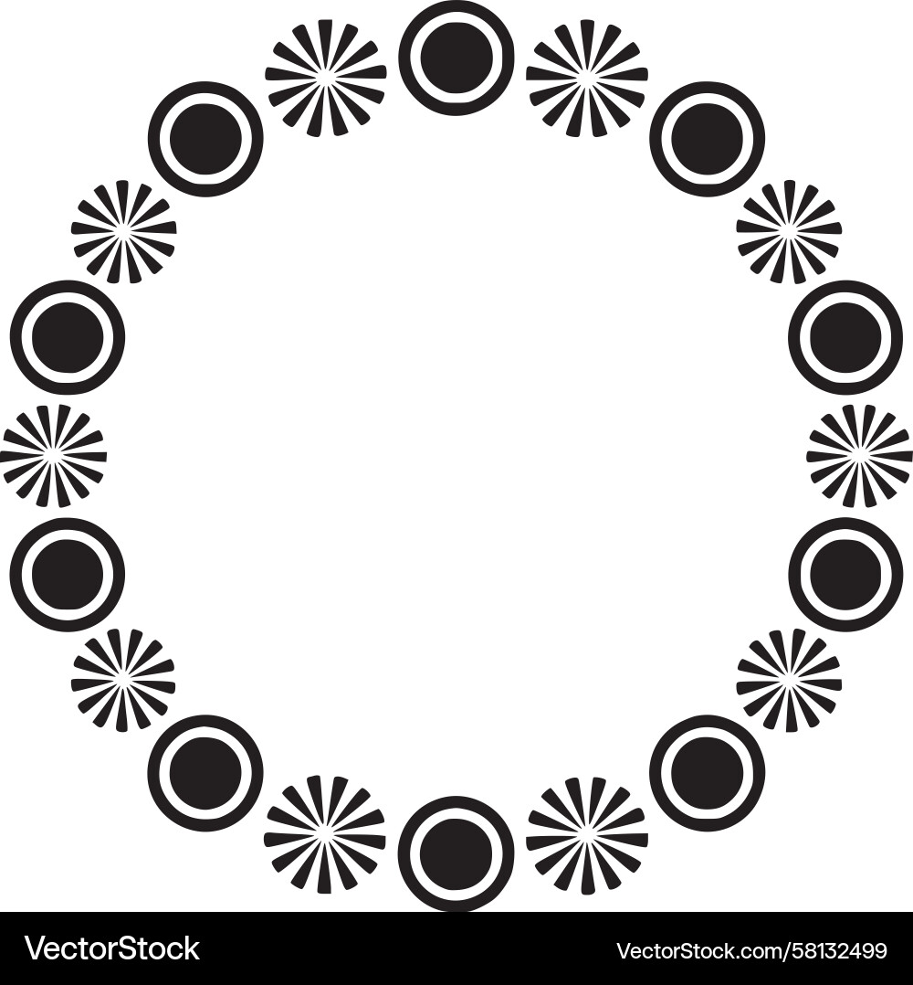 Intricate Circle Pattern Vector Image