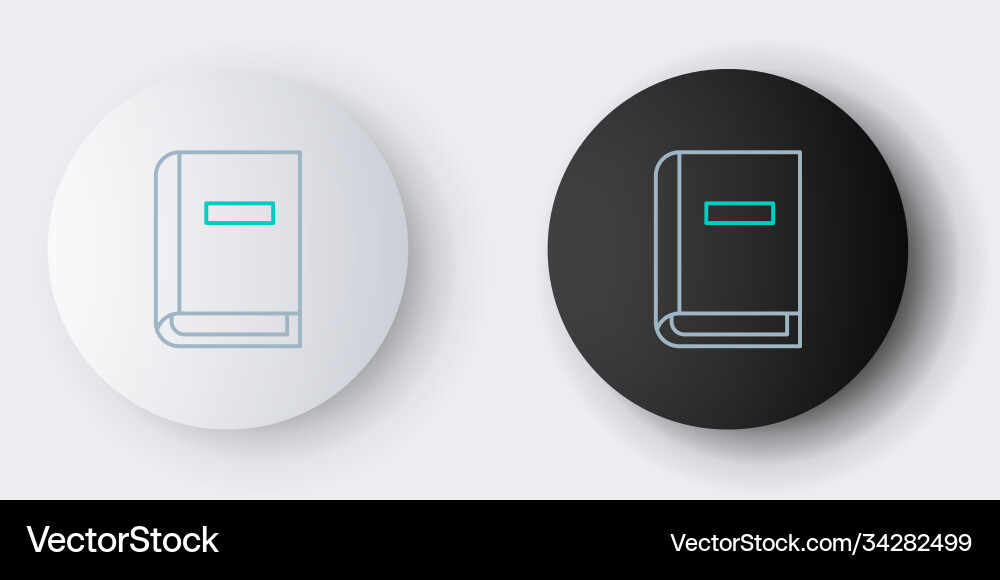 Line user manual icon isolated on grey background Line user manual icon isolated on grey background vector image