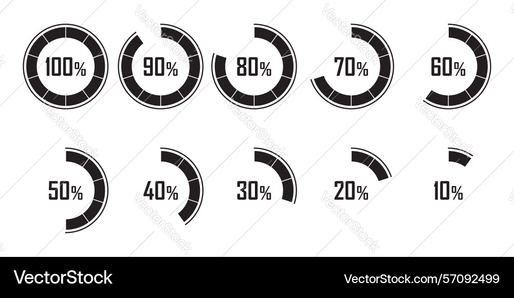 Loading progress bar icon in flat style Loading progress bar icon in flat style vector image