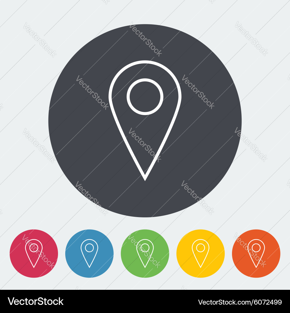 Map pointer vector image