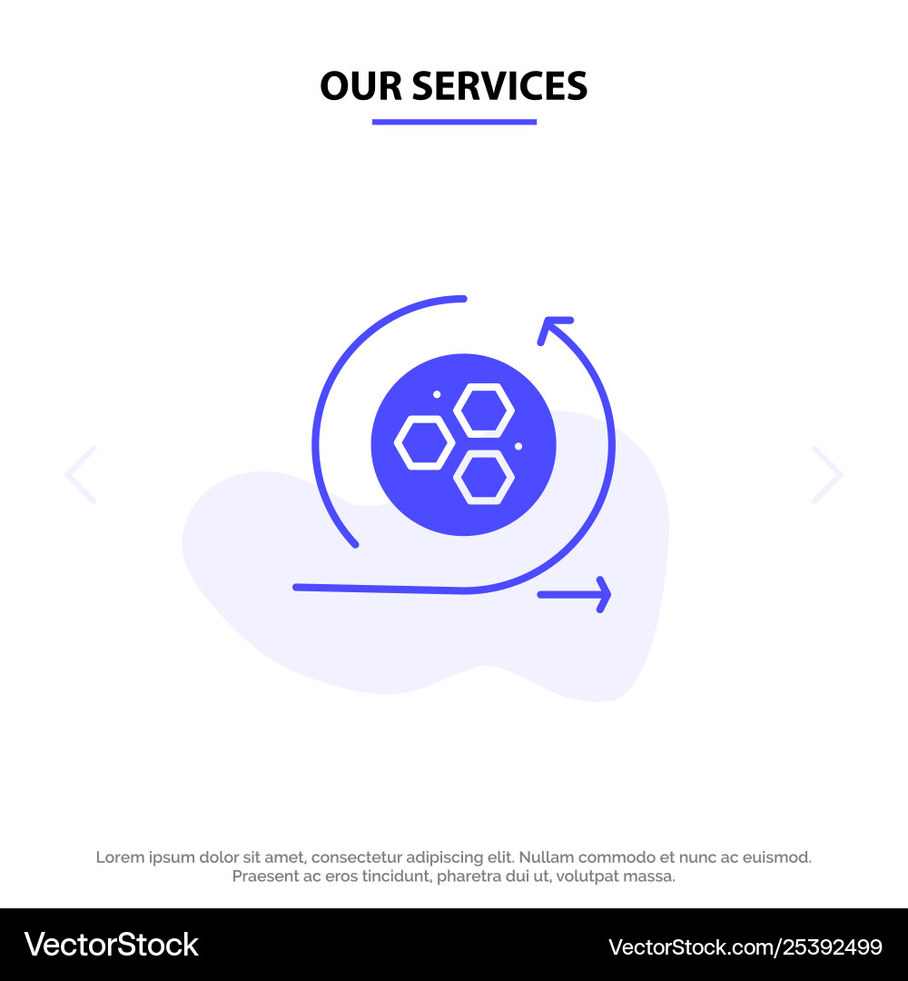Our services modeling api science solid Vector Image