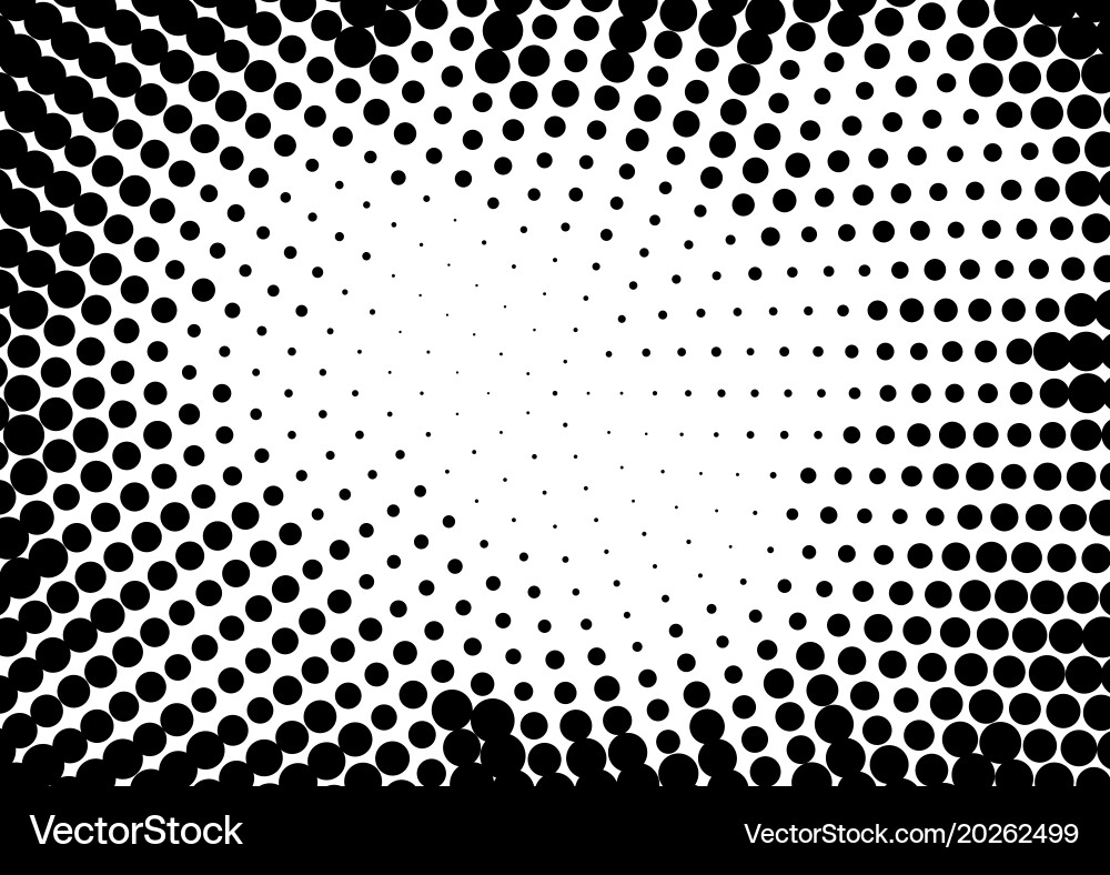 Radial dot pattern or halftone background vector image