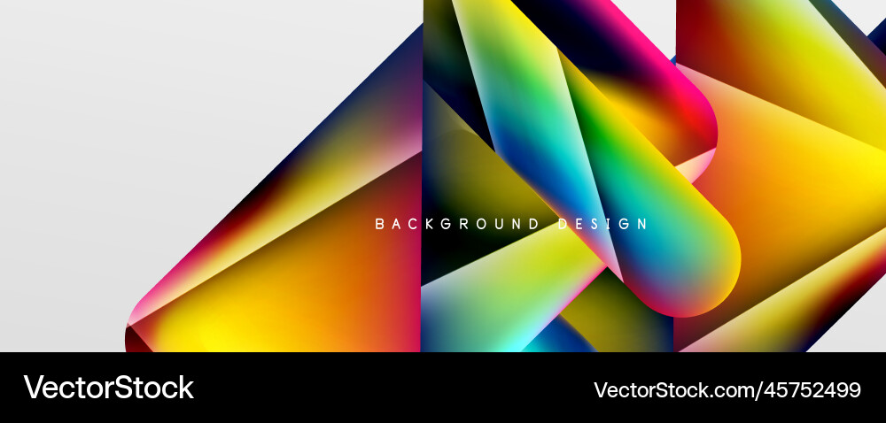 Triangle fluid color gradient abstract background Triangle fluid color gradient abstract background vector image