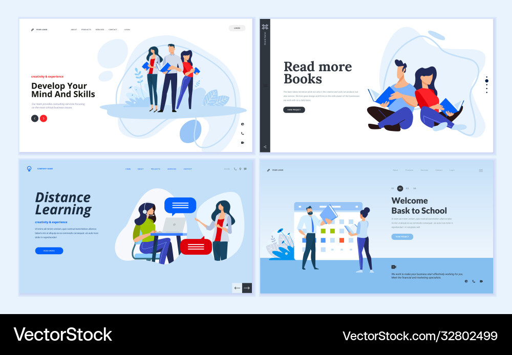 Web page design templates Web page design templates vector image