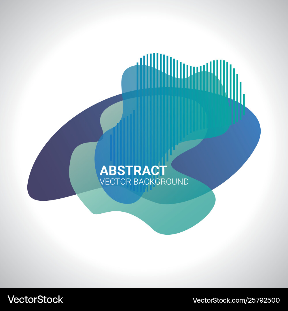 Abstract blur free form shapes color gradient vector image