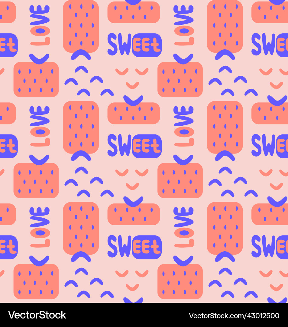 Abstract memphis style seamless pattern Vector Image