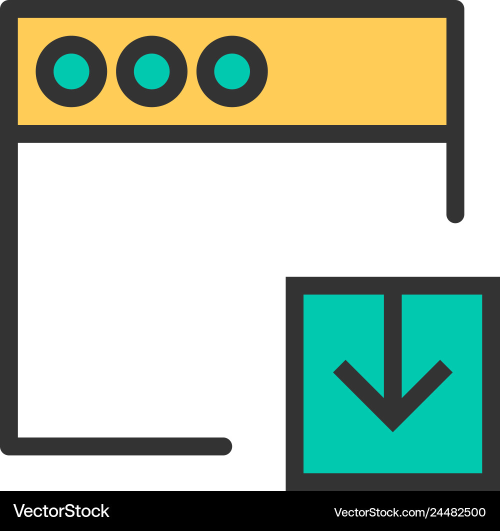 Browser icon design interaction Browser icon design interaction vector image