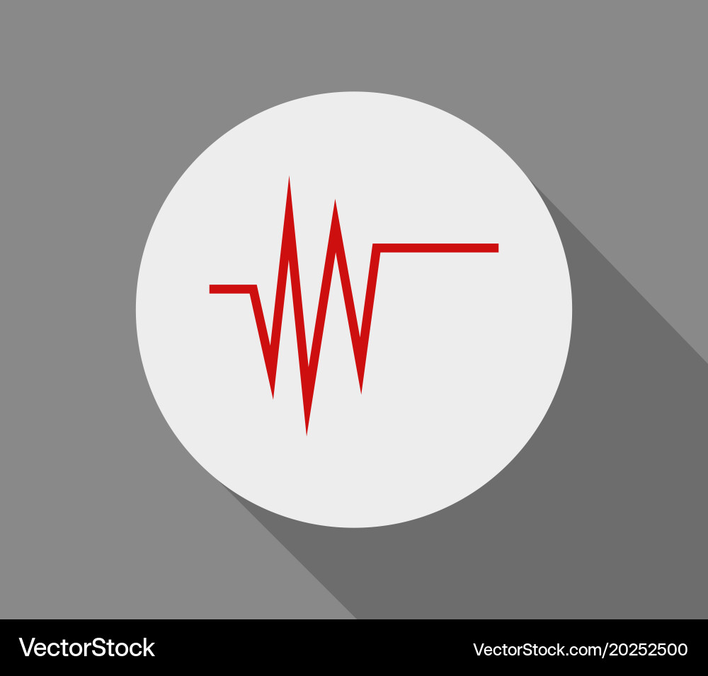 Cardiogram icon Royalty Free Vector Image - VectorStock