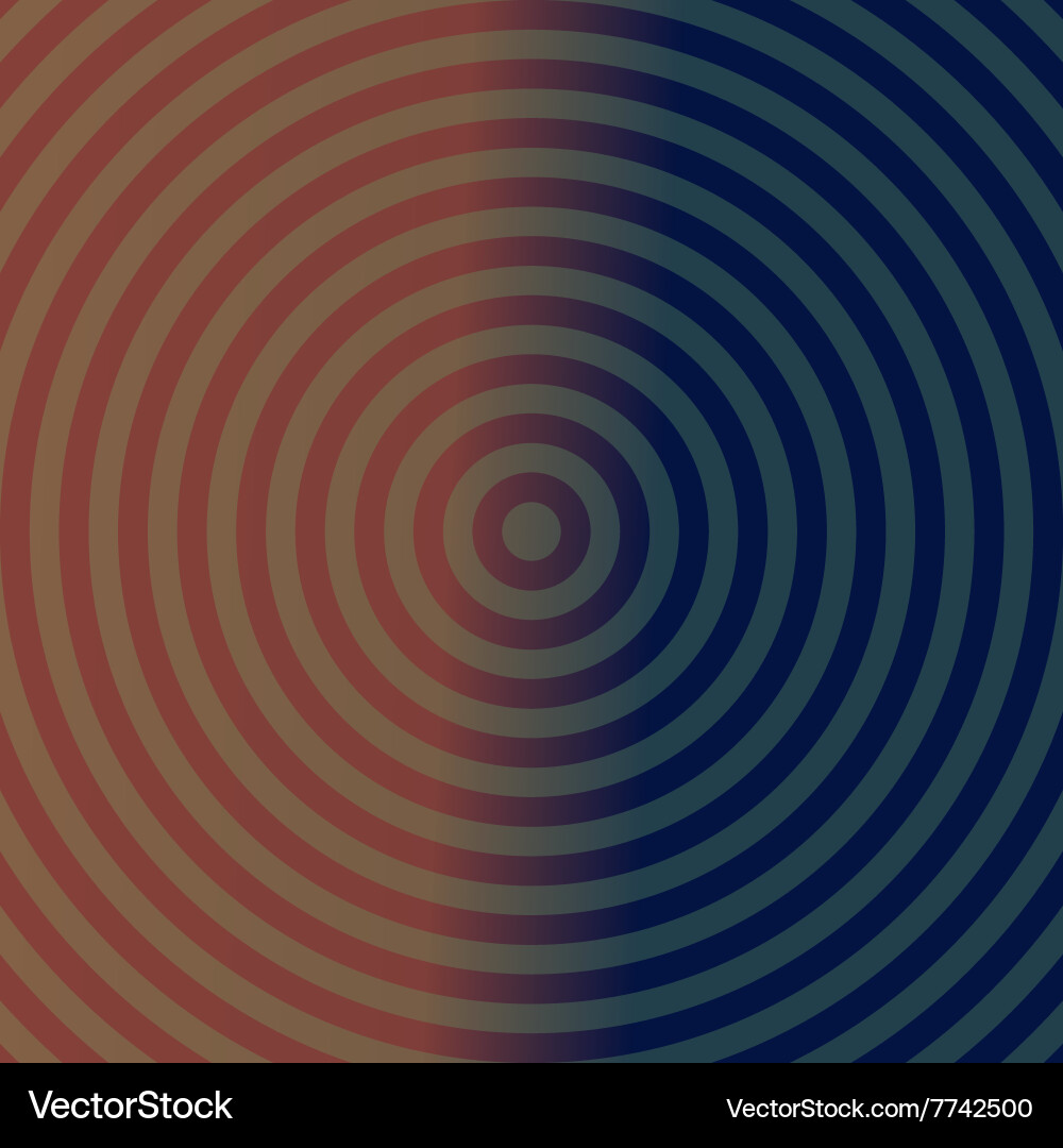 Dark background design with concentric circles vector image