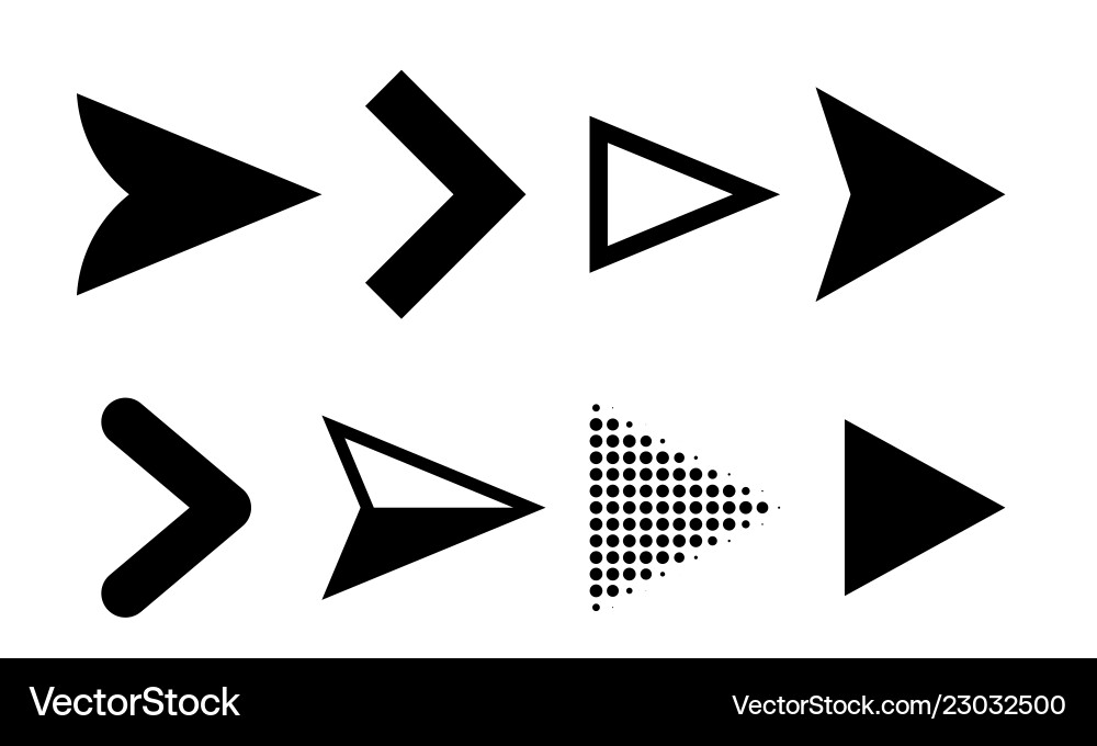 Directional Pointers & Icons vector image