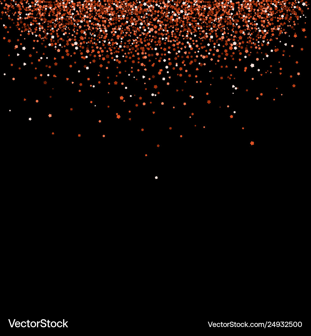 Fall red glittering sequins Vector Image