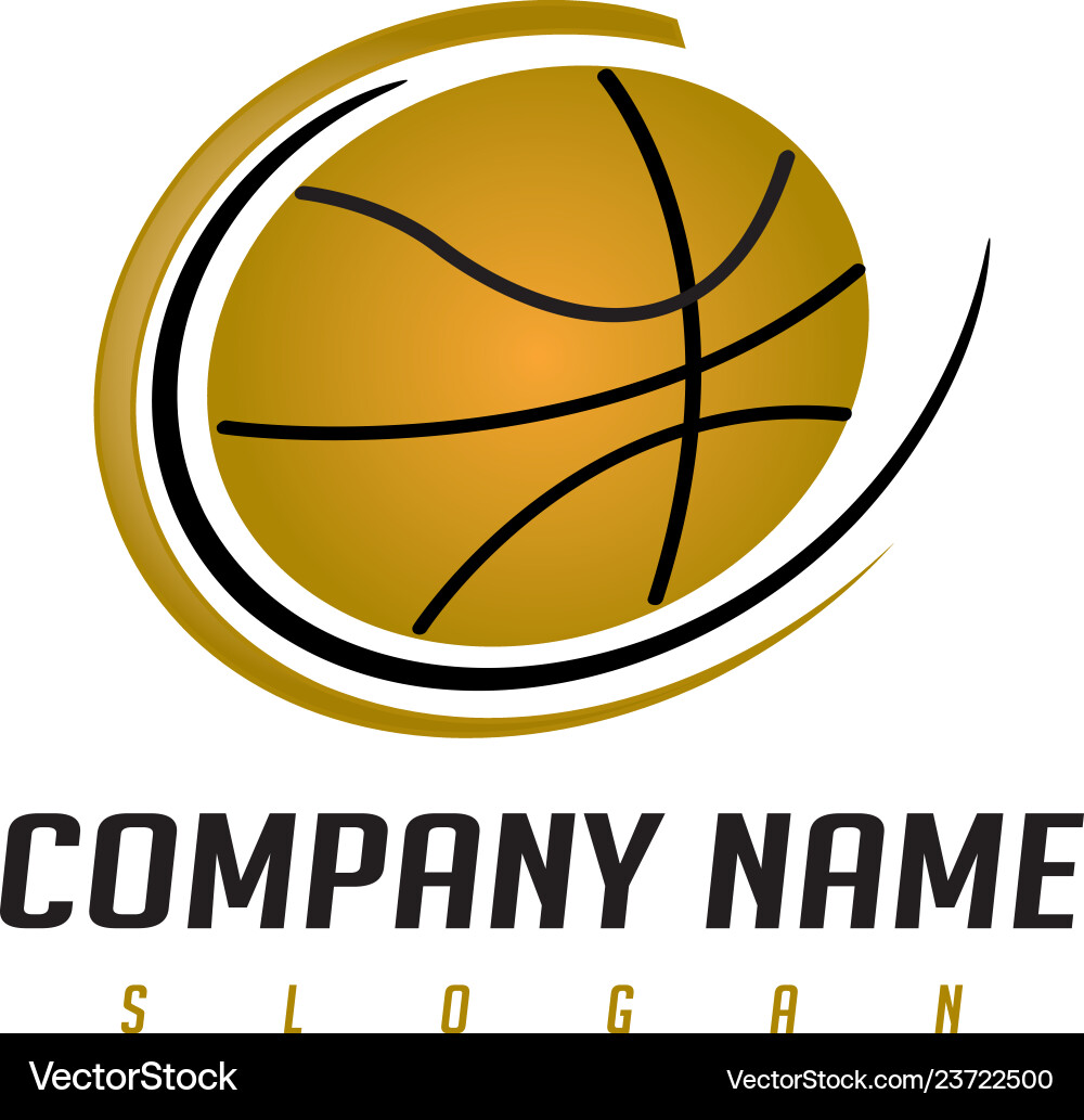 Logo basketball vector image