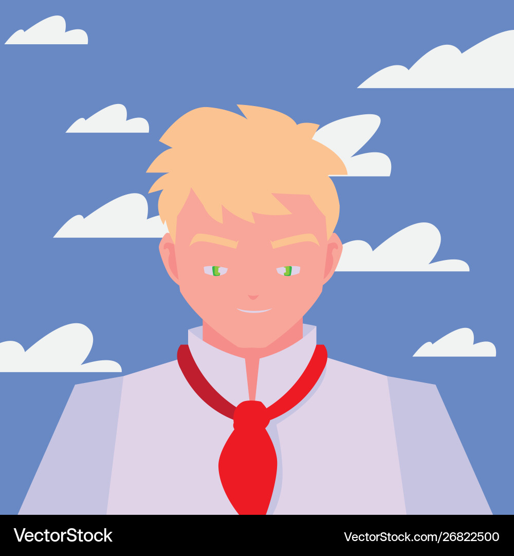 Man chef character with uniform Vector Image