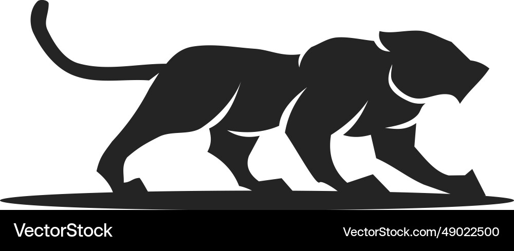 Panther Logo Vorlage isoliert Markenidentität Panther Logo Vorlage isoliert Markenidentität vektorbild