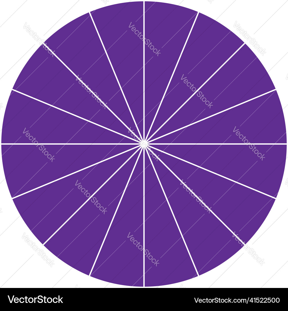 Pie chart graph circle circular diagram from Vector Image