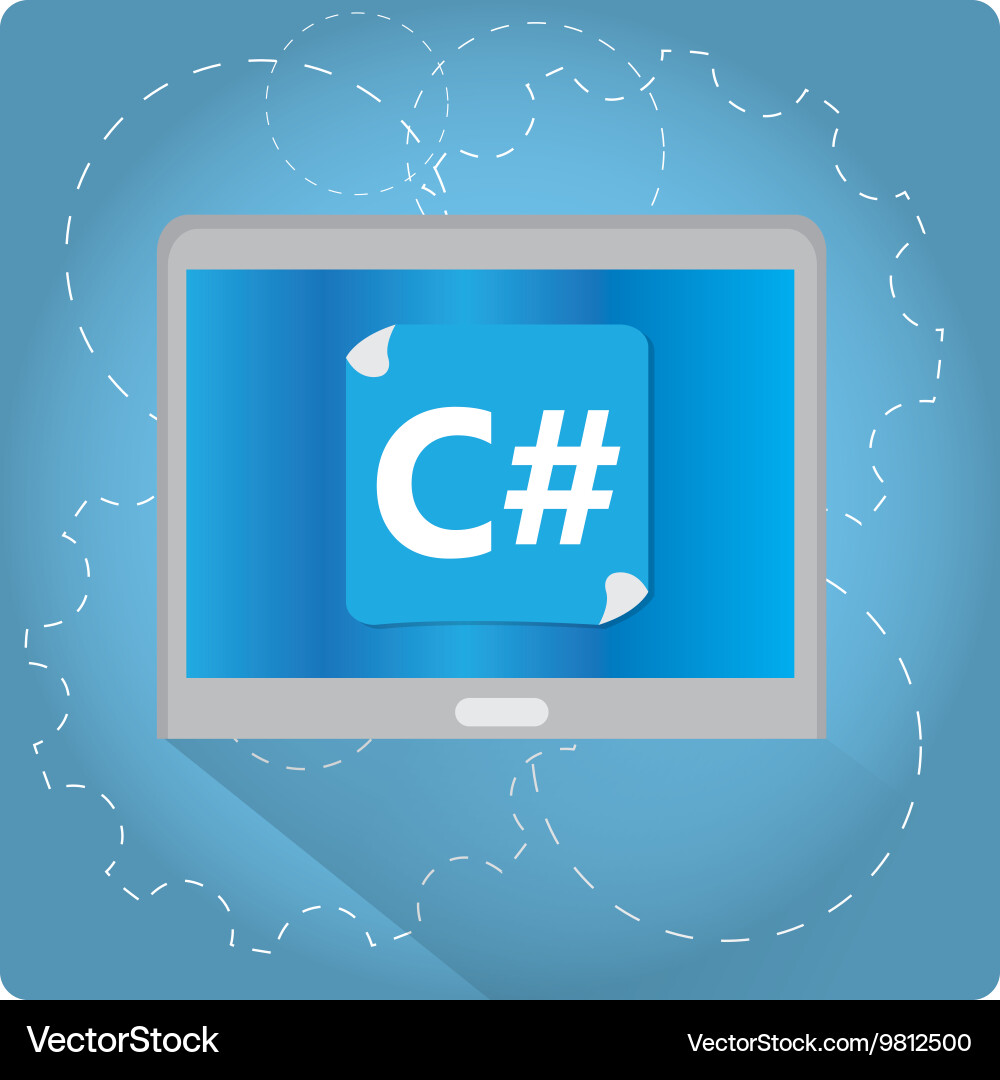 Programming language vector image
