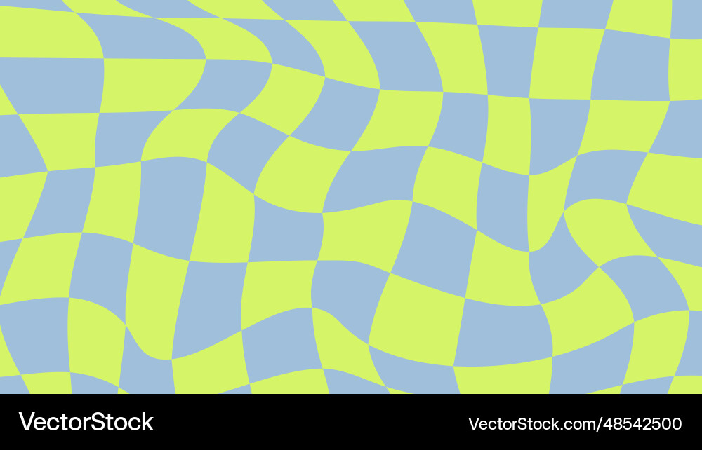 Psychedelic checkerboard pattern background Psychedelic checkerboard pattern background vector image