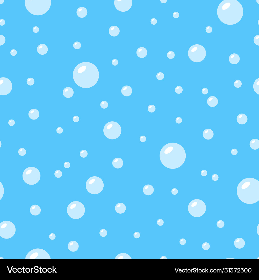 Seamless pattern with bubbles vector image