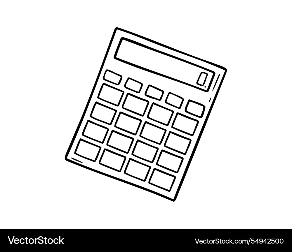 Simple Calculator Icon Vector Image