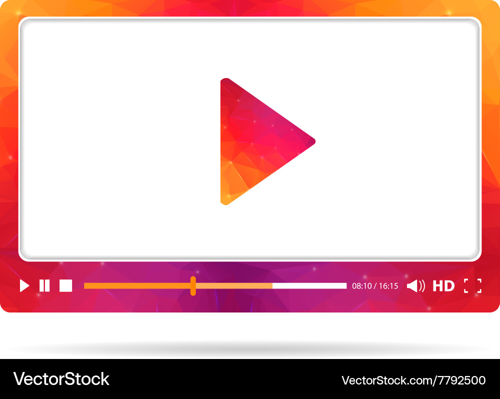 Web interface vector image