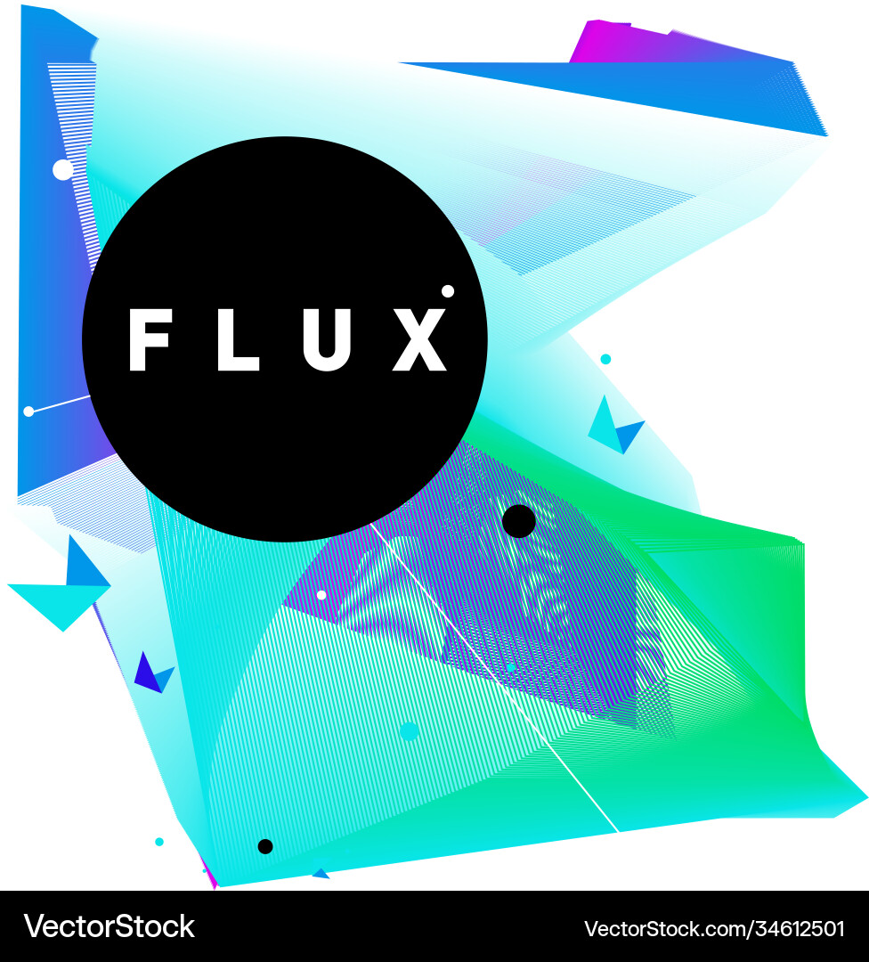 3d colorful wave background dynamic flux effect 3d colorful wave background dynamic flux effect vector image