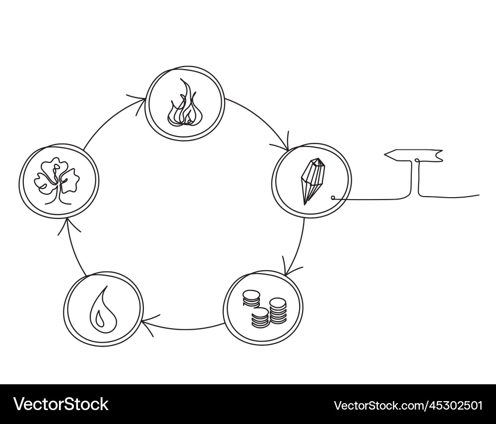 Abstract color circle of universe creation Abstract color circle of universe creation vector image