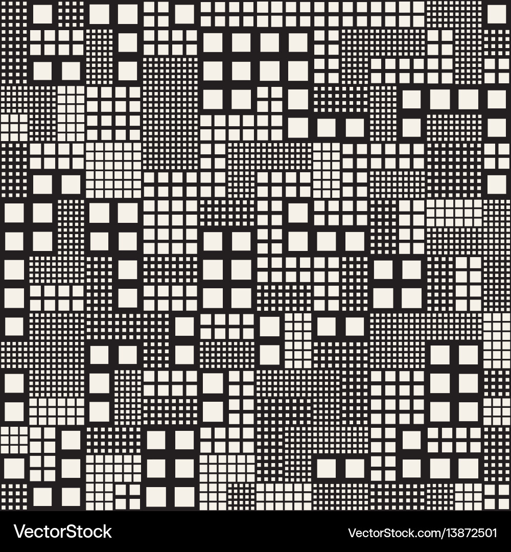 Abstract Halftone Square Pattern Vector Image